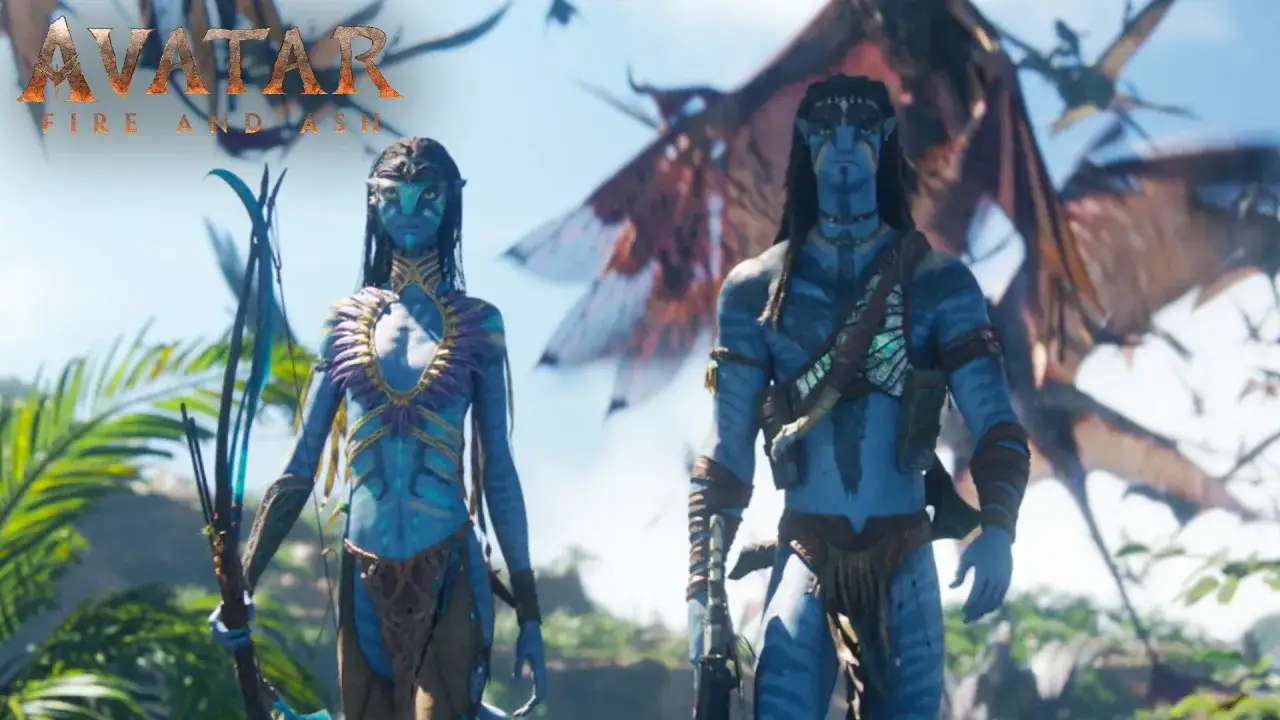 Dwoje Na'vi, Neytiri i Jake, stoją gotowi do walki. To początek po końcu, gdy Pandora walczy o przetrwanie.