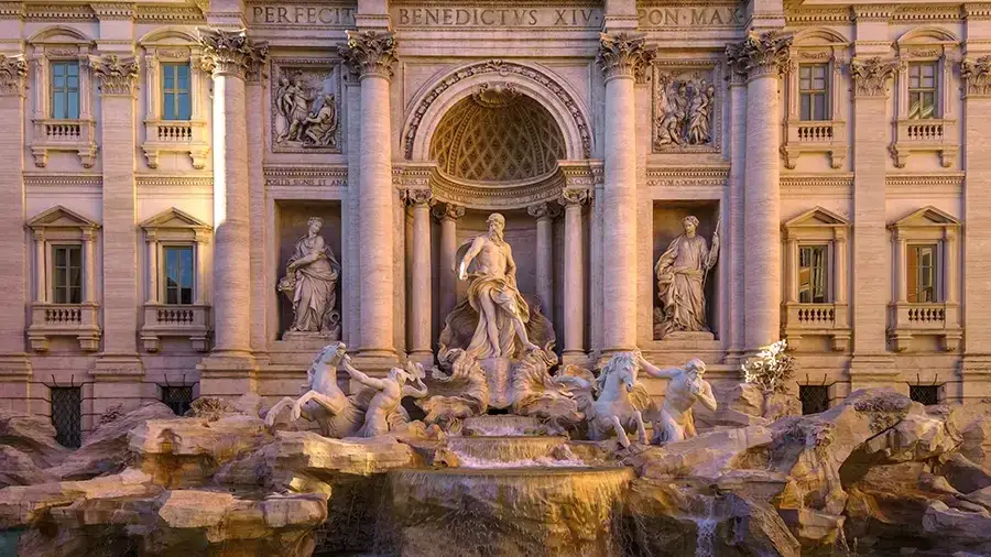 Rzym Centro Storico Panteon Fontanna di Trevi
