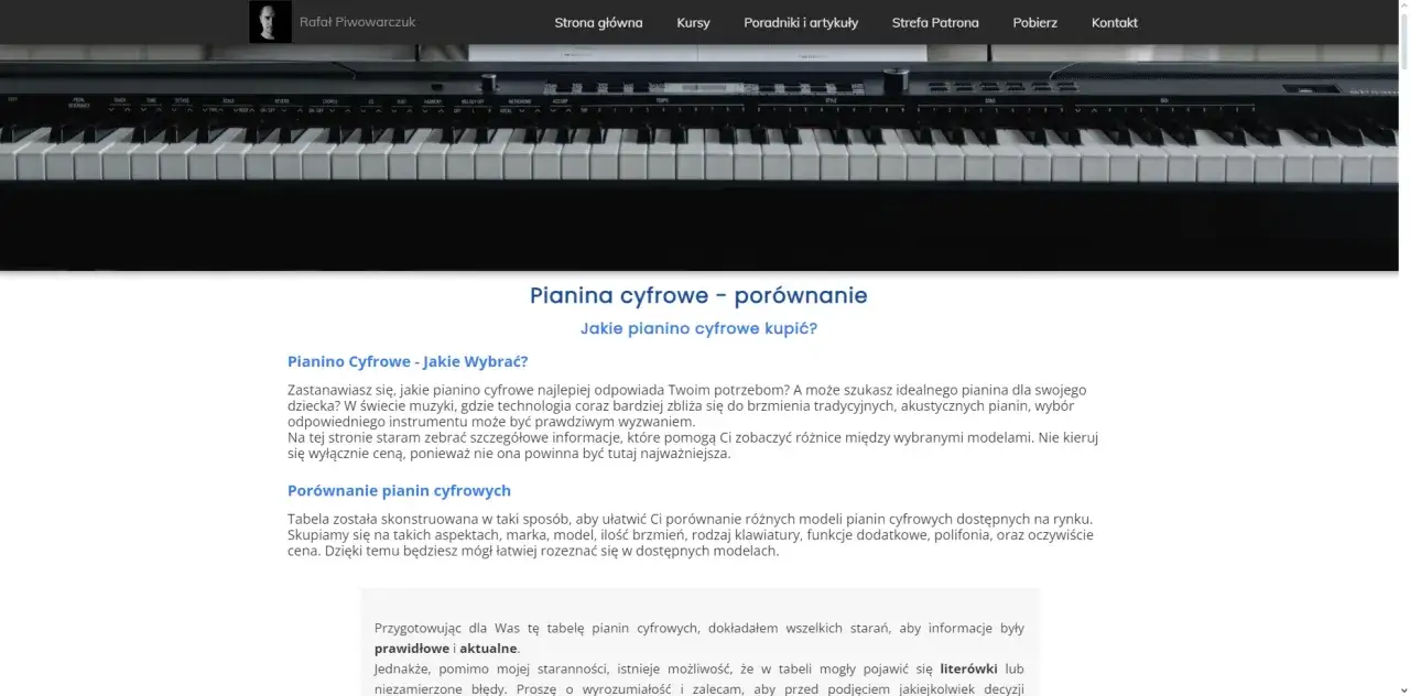 porównanie cen pianina cyfrowego i akustycznego