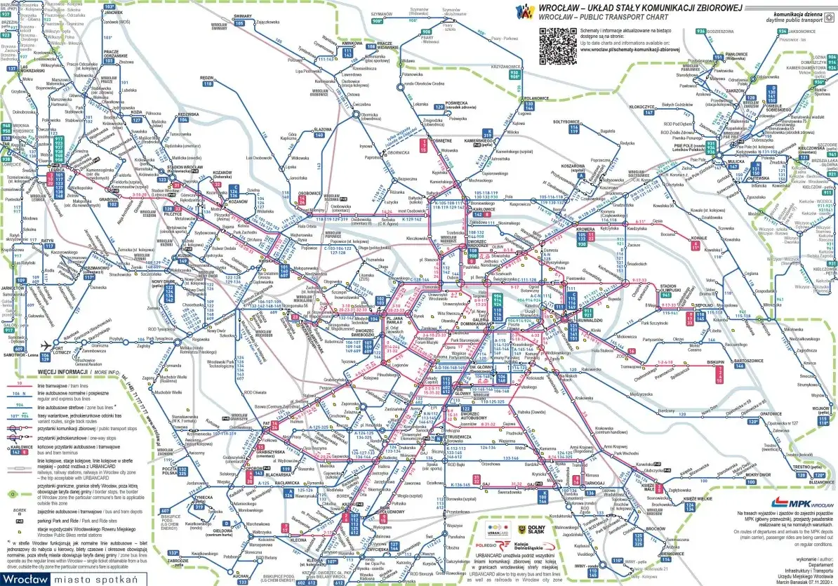 Mapa miast wyjazdowych BusWeekend Polska