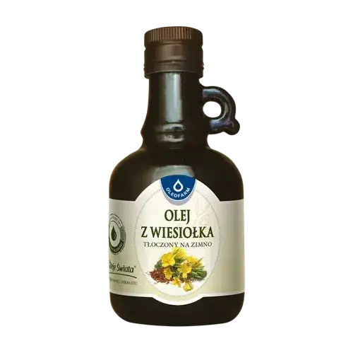 przechowywanie oleju z wiesiołka w lodówce ciemna butelka