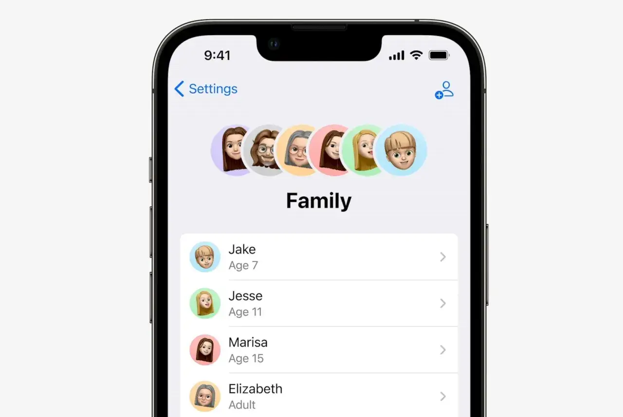 Ekran iPhone z ustawieniami