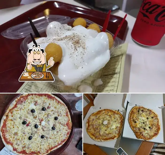 pizza enorme de Pizzería Fergo en Adra