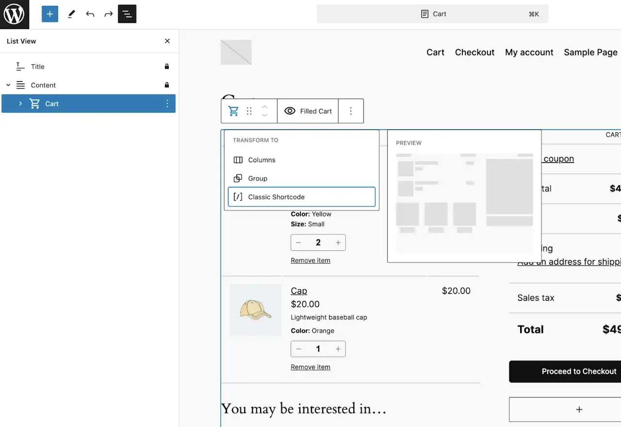 Configuraci&oacute;n del carrito de compras en WordPress, mostrando c&oacute;mo funciona WooCommerce con productos y opciones de pago.