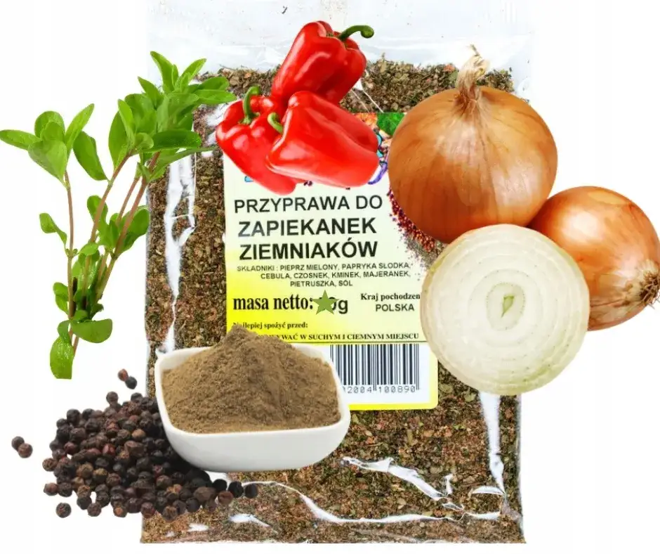 różne przyprawy i zioła do zapiekanek