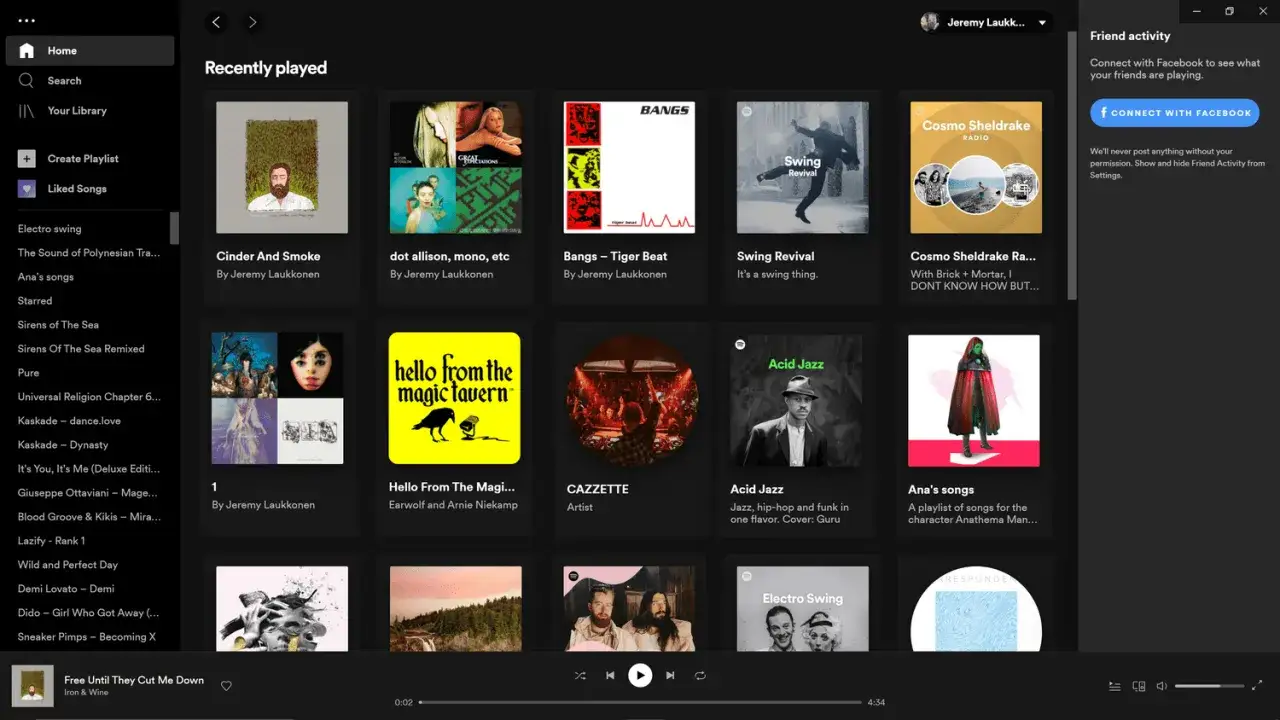 Spotify historia odtwarzania: ostatnio odtwarzane albumy i playlisty, w tym 