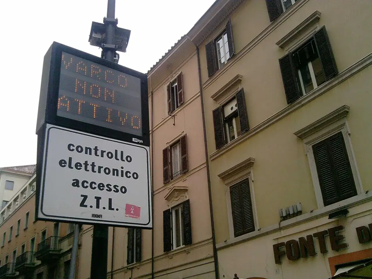 Varco non attivo