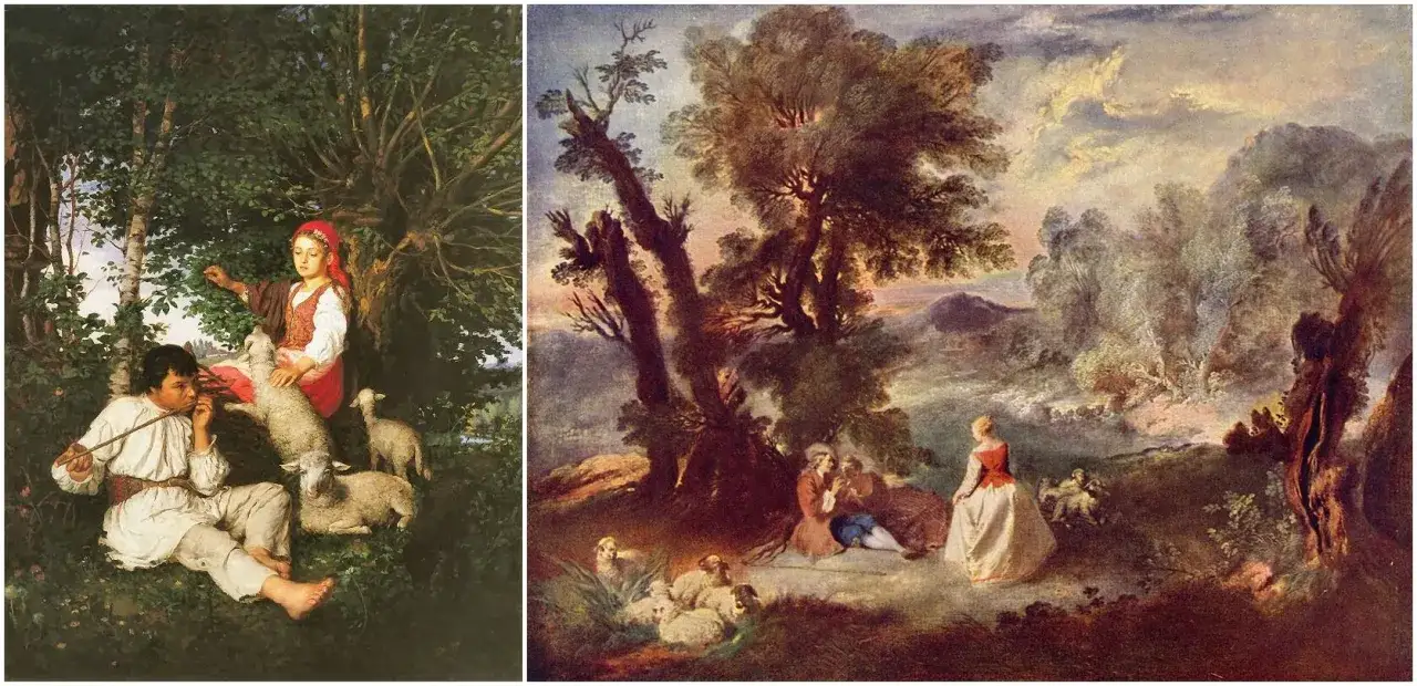 Laura i Filon ilustracja sielanka