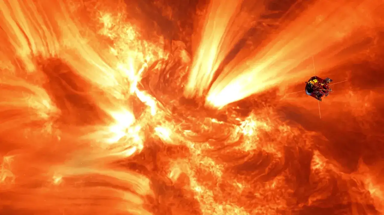 Parker Solar Probe, najszybsza sonda kosmiczna, zbliża się do Słońca, badając jego płomienie.