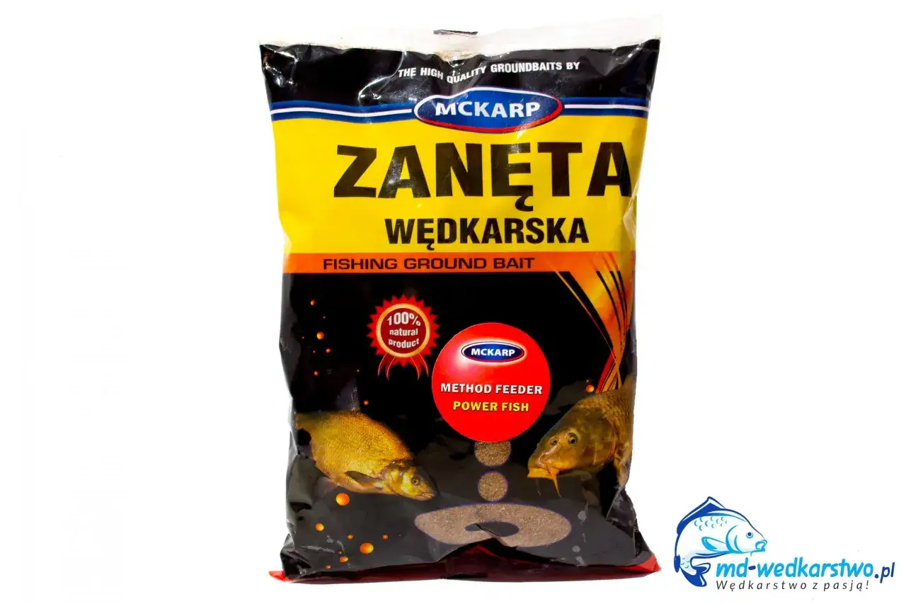 Zanęta wędkarska MCKARP Method Feeder Power Fish. Idealna na połów karpi i leszczy.