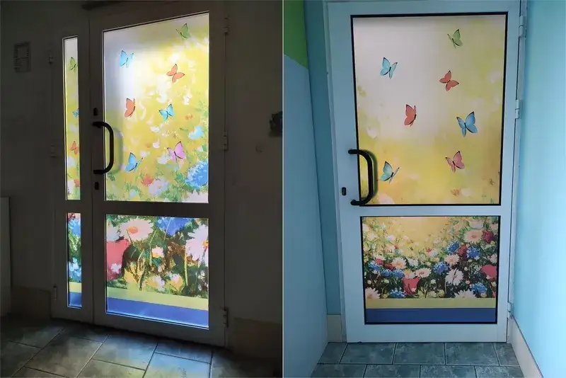 Folie okienne na drzwiach różne rodzaje