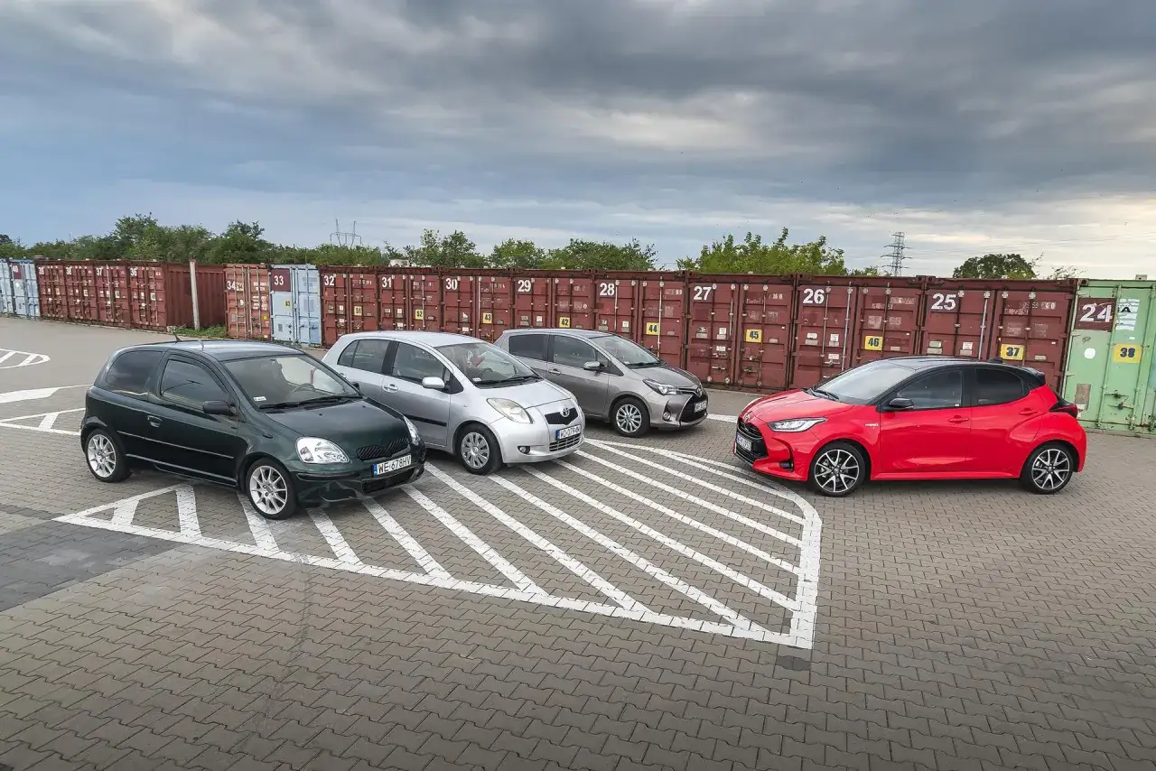 Ewolucja Toyoty Yaris generacje