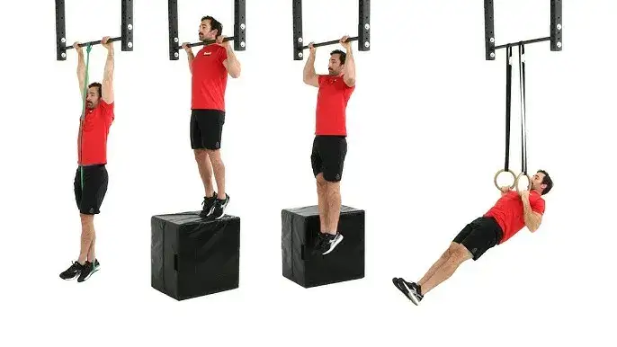 CrossFit scaled pull ups