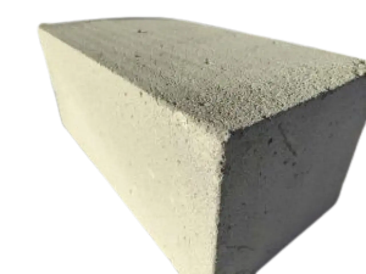 Bloque de hormigón aislante térmico, ligero y poroso, ideal para construcción eficiente.