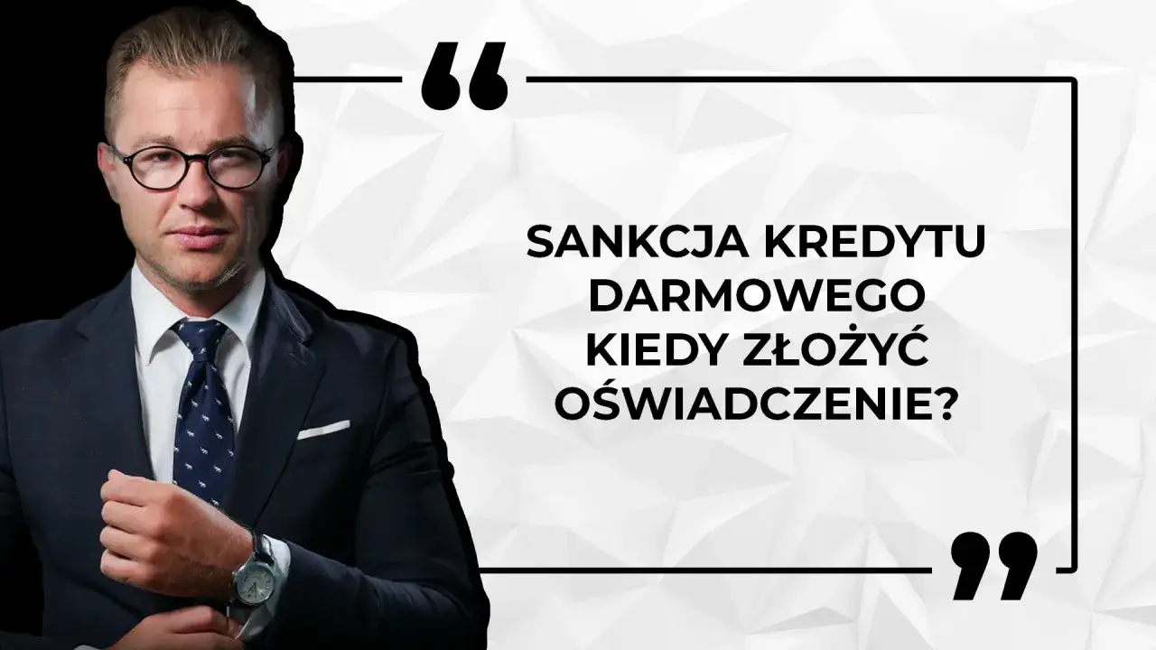 Mężczyzna w garniturze z okularami, obok tekst: