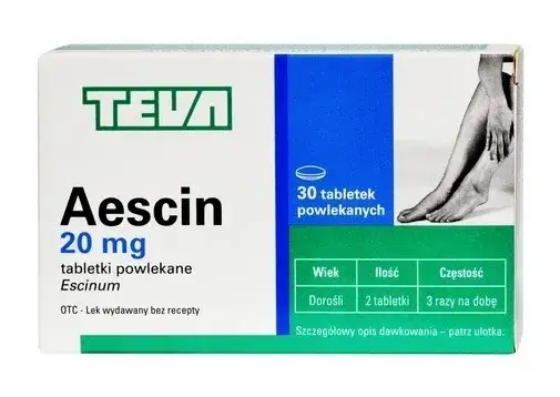 Aescin zastosowanie obrzęki n&oacute;g żylaki