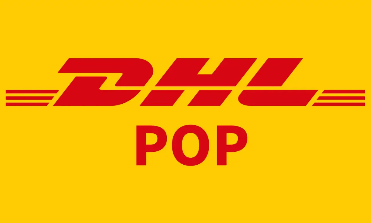 Logo DHL z napisem POP. Zastanawiasz się, ile prób doręczenia ma DHL?