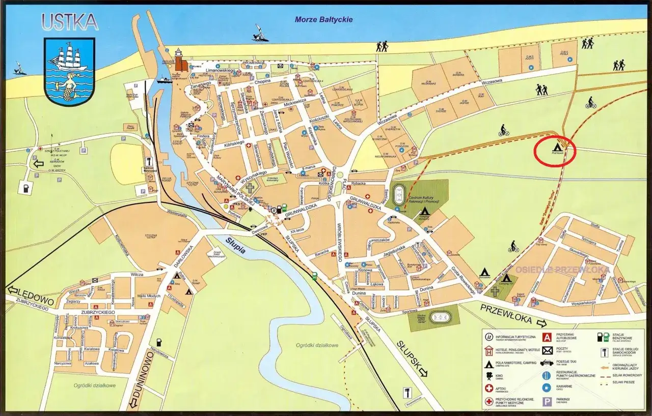 Mapa Polski morze noclegi