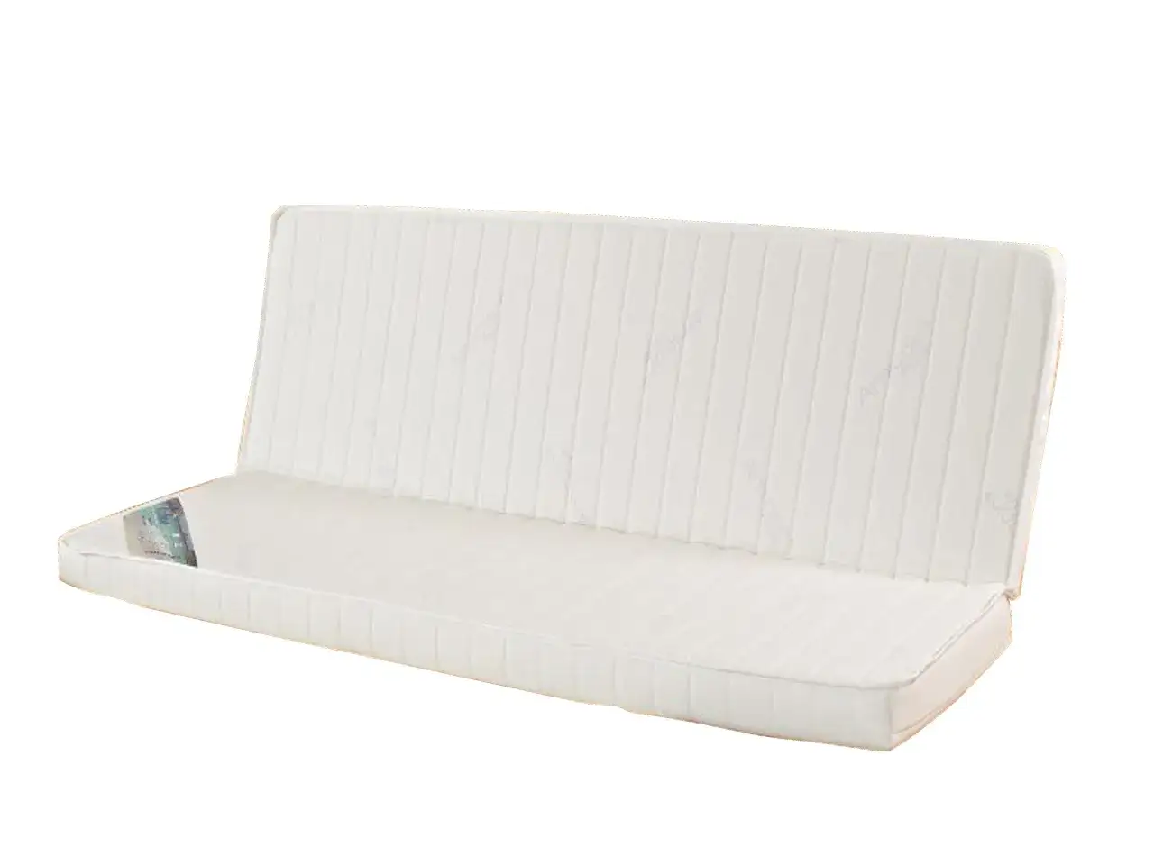 Matelas blanc pour clic-clac, pr&ecirc;t &agrave; &ecirc;tre install&eacute;. Cet attache matelas clic clac assure confort et praticit&eacute;.