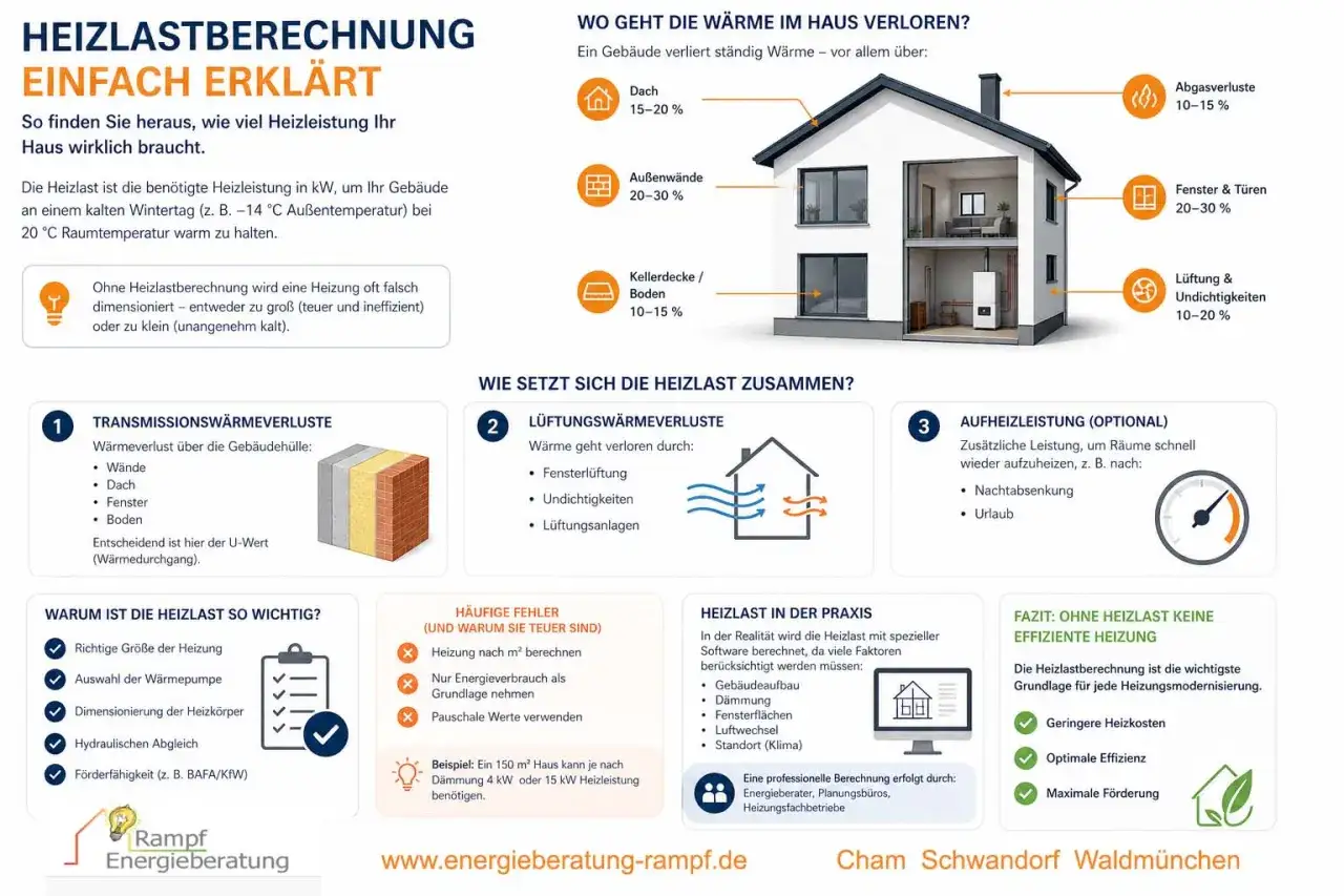 Die Heizlastberechnung erklärt, wie Sie die richtige Heizleistung für Ihr Haus ermitteln. Ohne sie drohen teure Fehler.