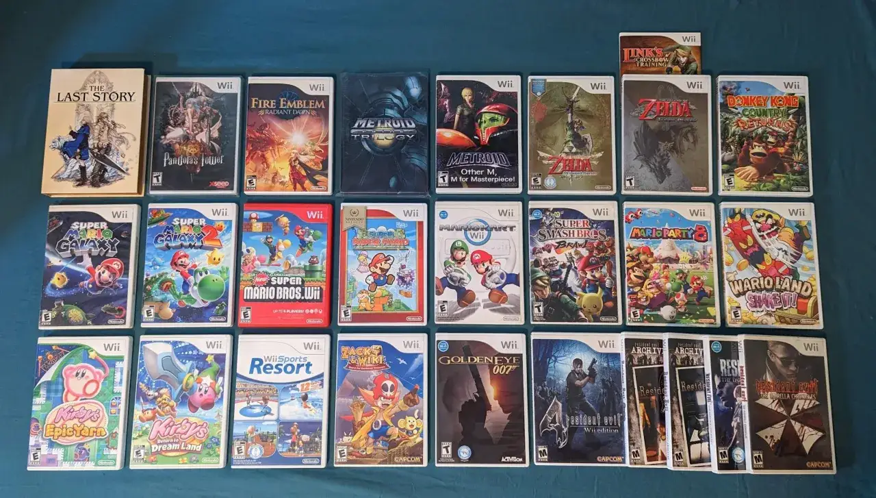 Colecci&oacute;n de los mejores juegos de Wii U: Super Mario Galaxy, Zelda, Metroid, Kirby y m&aacute;s.