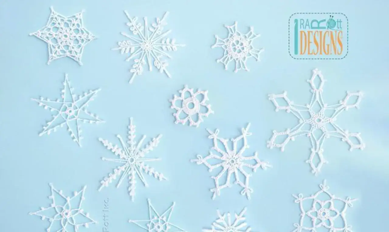 Fiocchi di neve uncinetto schemi gratis. Delicati fiocchi di neve all'uncinetto, perfetti per decorare o come idee regalo.