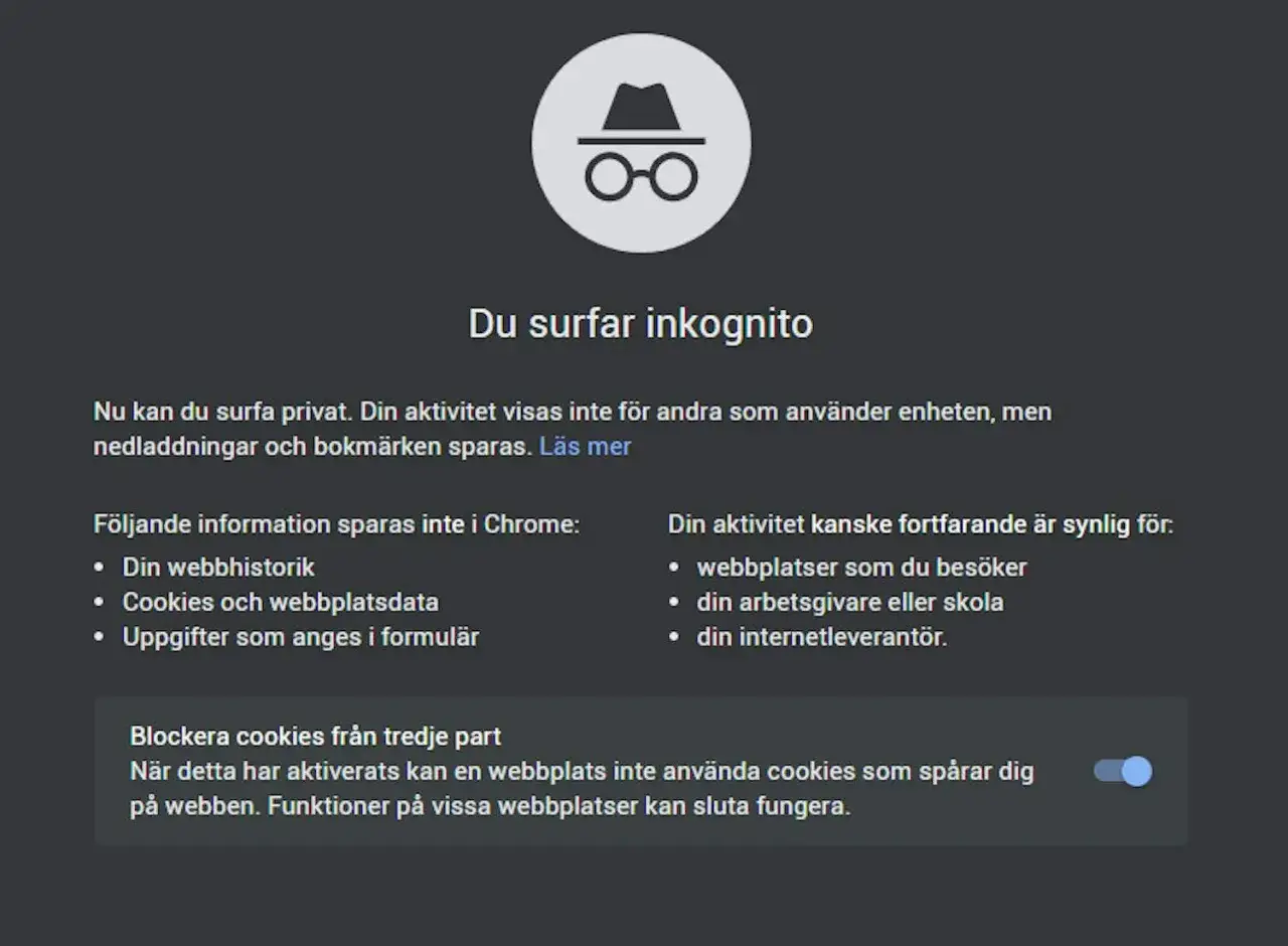 Du surfar inkognito i Chrome. Lär dig hur du tar bort surfa inkognito för ökad integritet.
