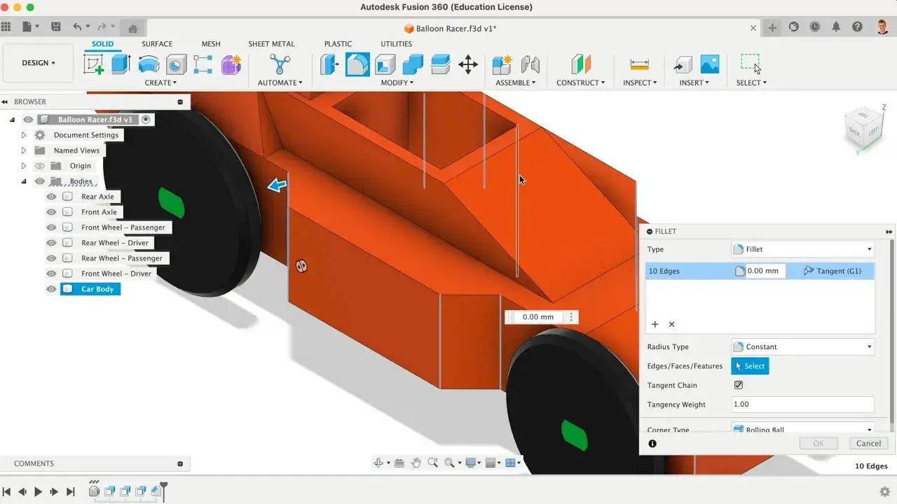 Zrzuty ekranu z interfejs&oacute;w program&oacute;w Tinkercad, Blender i Fusion 360