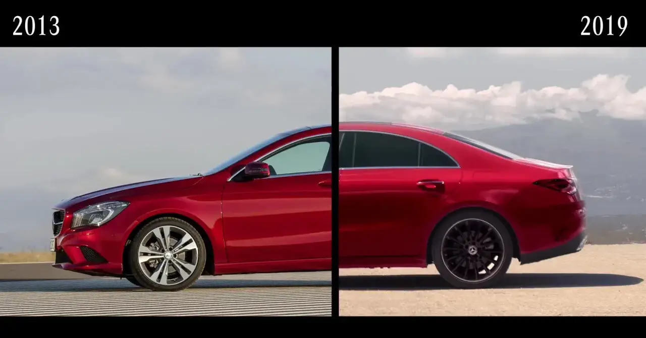 Mercedes CLA C117 vs C118 zbiornik paliwa porównanie