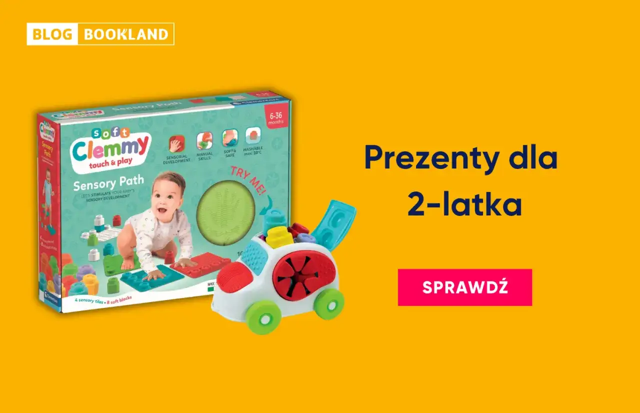 Idealny prezent pod choinkę dla 2 latka: zabawka sensoryczna Clemmmy Sensory Path z klockami.