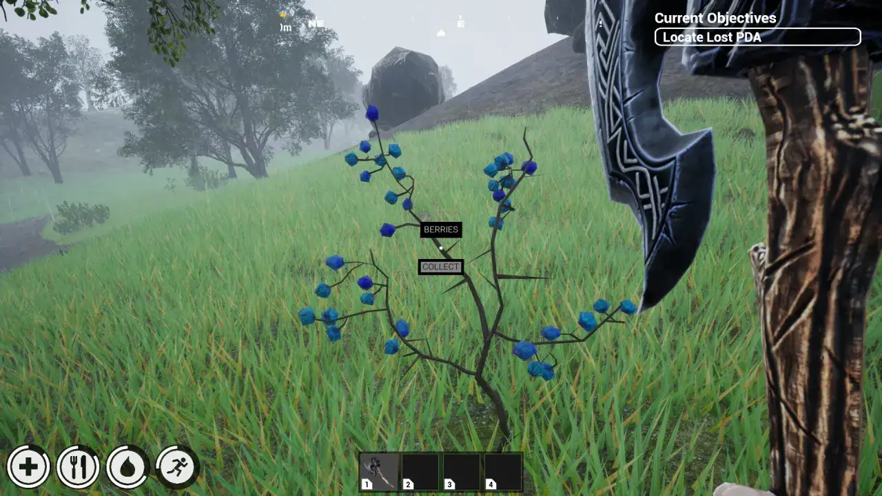 Recoge bayas en este juego de supervivencia para PC. El objetivo es localizar un PDA perdido.