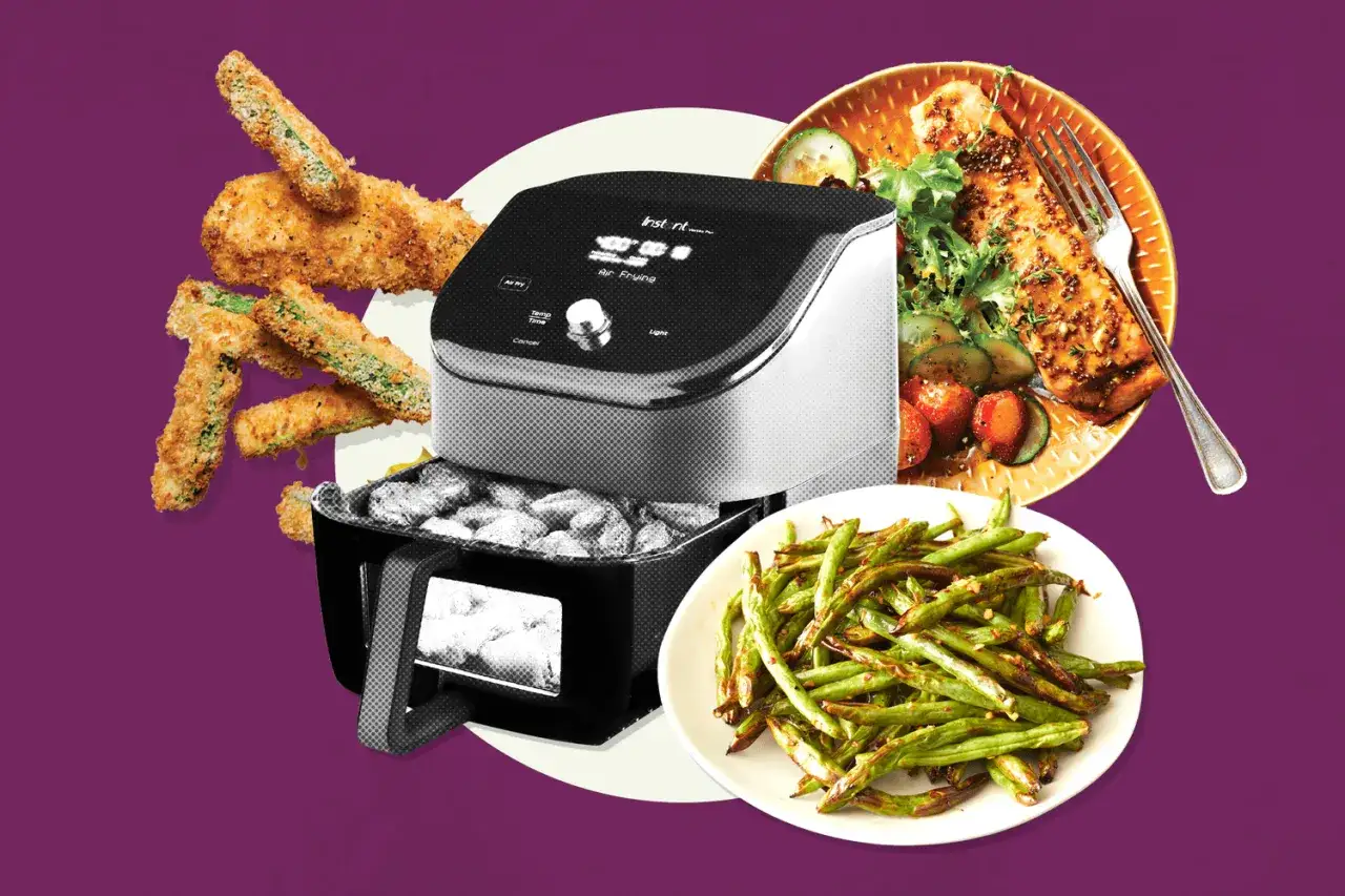 Zobacz, jak działa air fryer, przygotowując chrupiące frytki z fasolki i soczystego łososia.