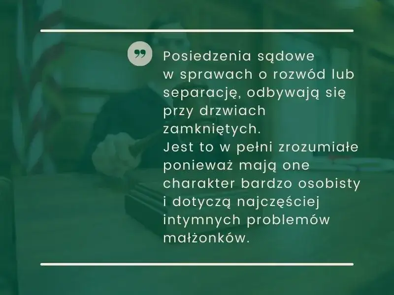 osoby na sali sądowej wyłączenie jawności