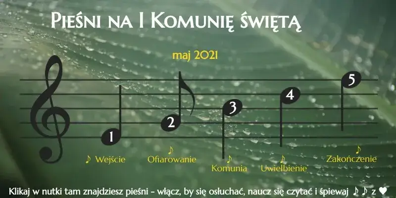 Zdjęcie Pieśni na Komunię św. i uwielbienie: teksty, nuty, mp3 do pobrania