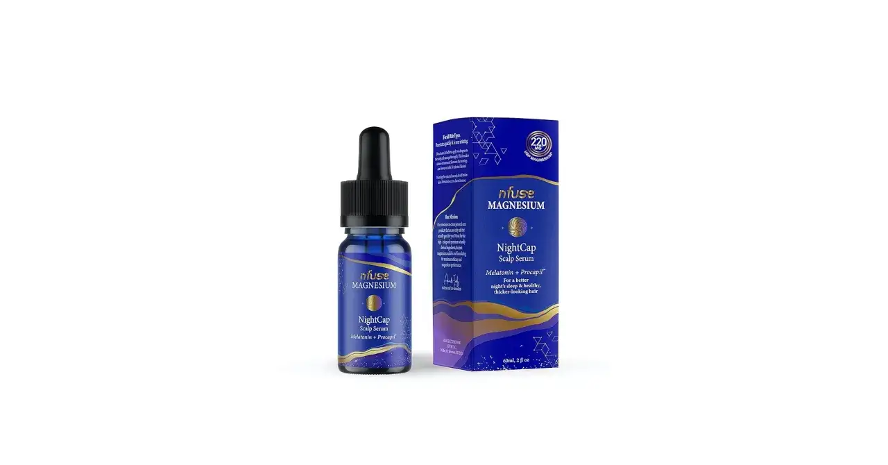 Serum do skóry głowy z melatoniną i Procapilem. Pomaga w lepszym śnie i zdrowych, gęstszych włosach.