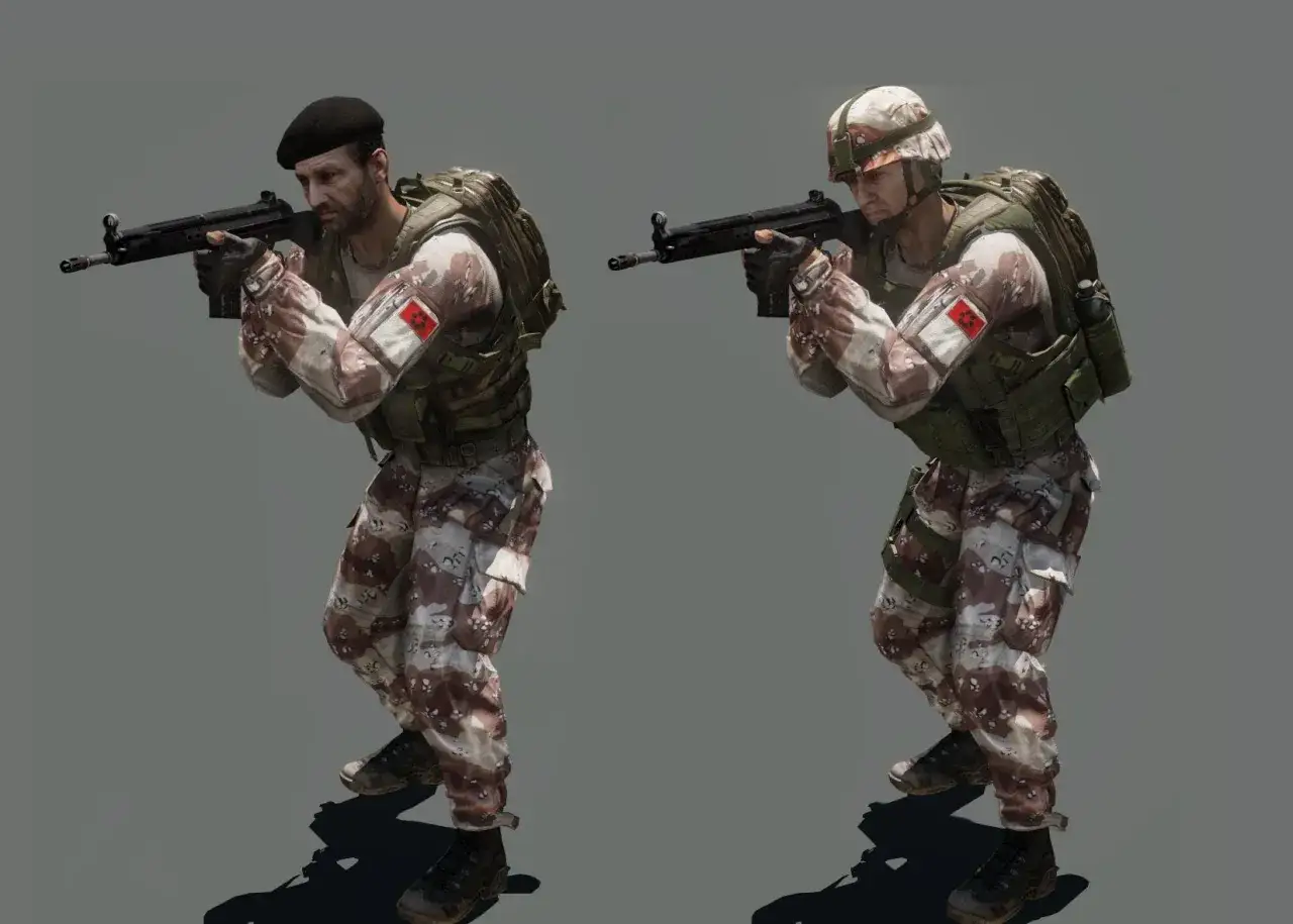 CSAT Arma 3 żołnierz z karabinem Katiba