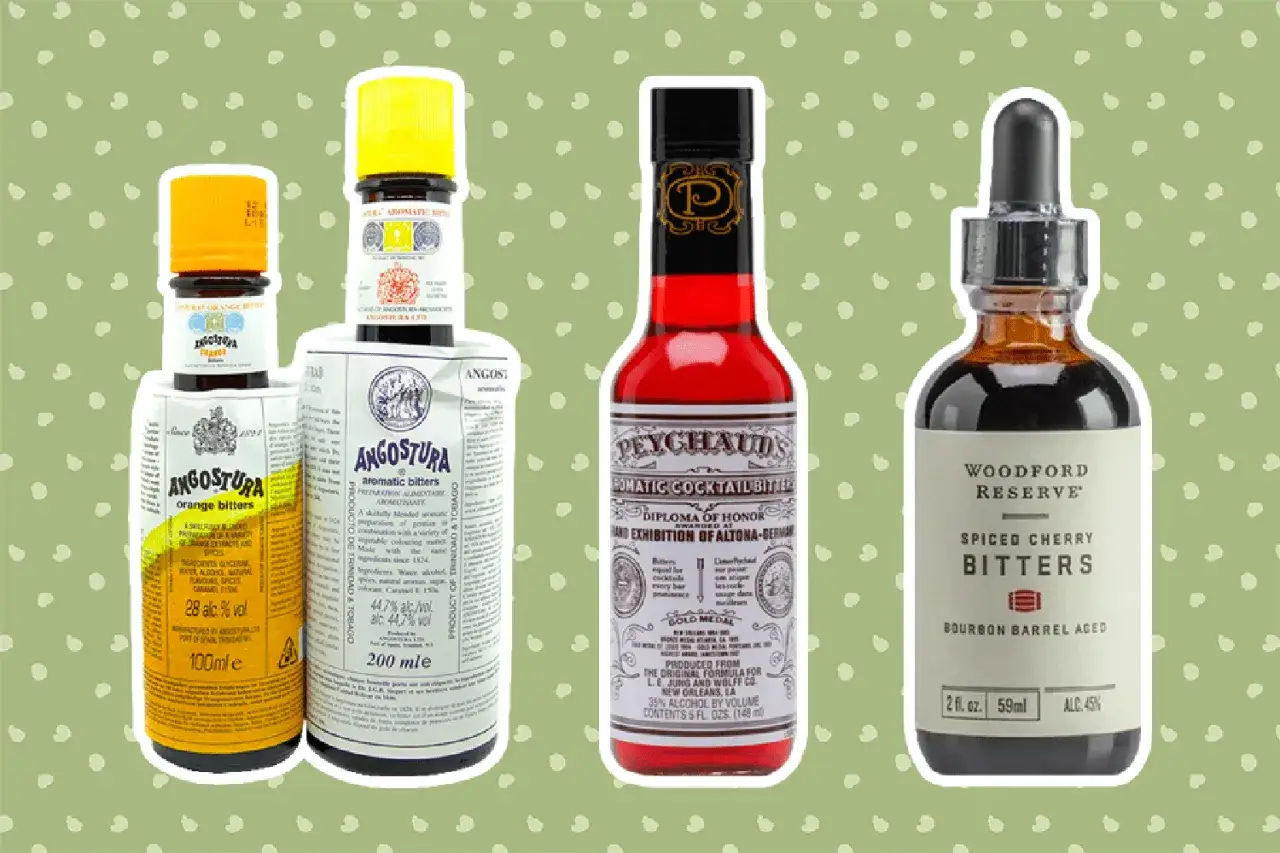 Angostura Orange, Angostura Aromatic, Peychaud's und Woodford Reserve Spiced Cherry Bitters &ndash; Alternativen zu Angostura.