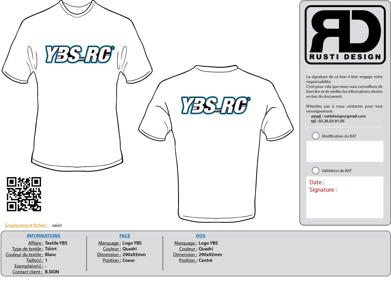 Maquette de t-shirt blanc avec logo