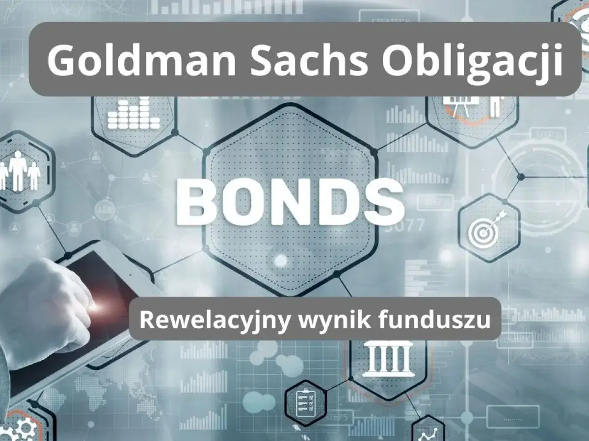 Goldman Sachs obligacje: rewelacyjny wynik funduszu. Grafika przedstawia schemat inwestycyjny z hasłem 