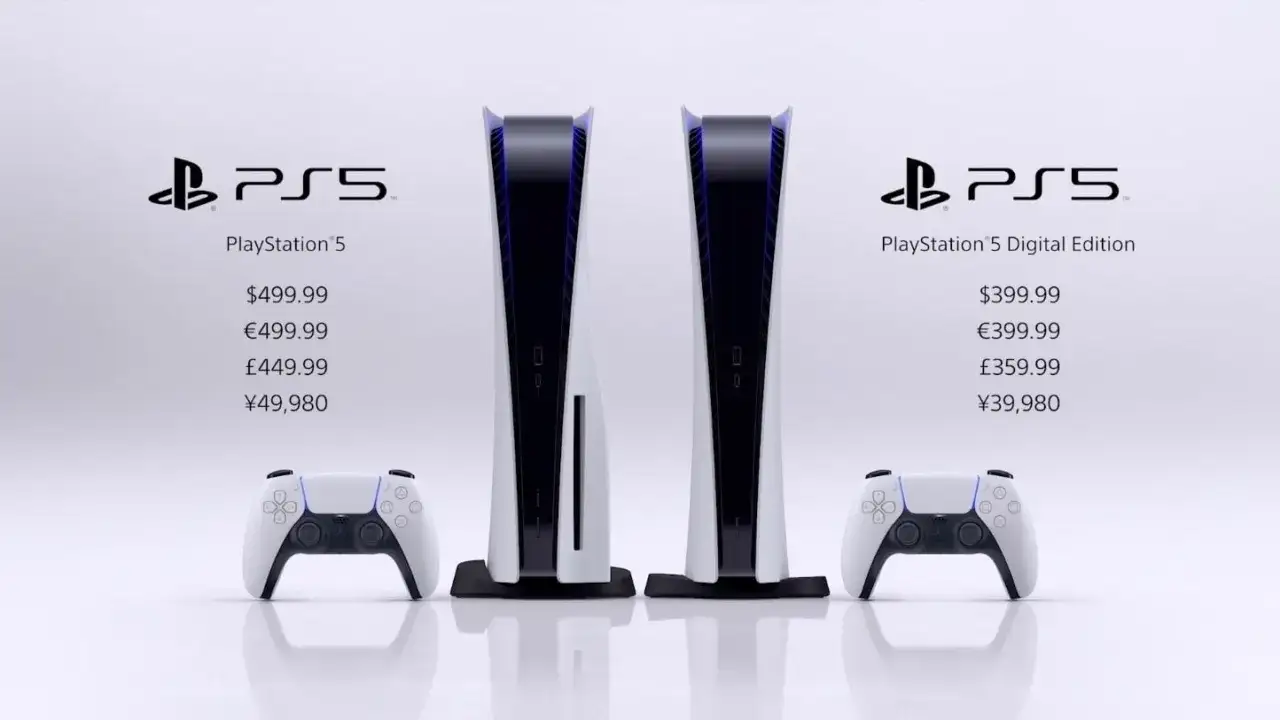 Zwei PlayStation 5 Konsolen, eine Standard und eine Digital Edition, mit Preisen. Der PS5 Release ist da!