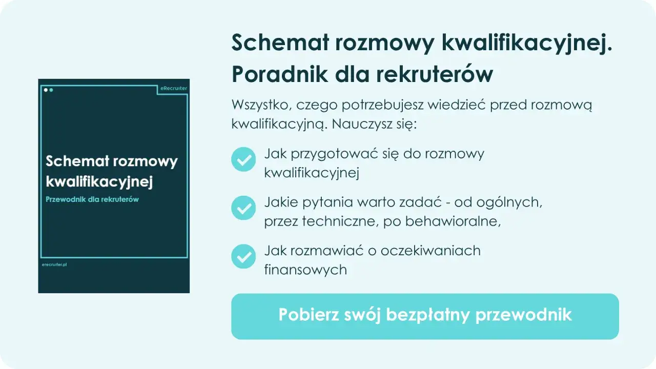 Schemat rozmowy kwalifikacyjnej. Poradnik dla rekruterów: jak się przygotować, jakie pytania zadać i rozmawiać o finansach.