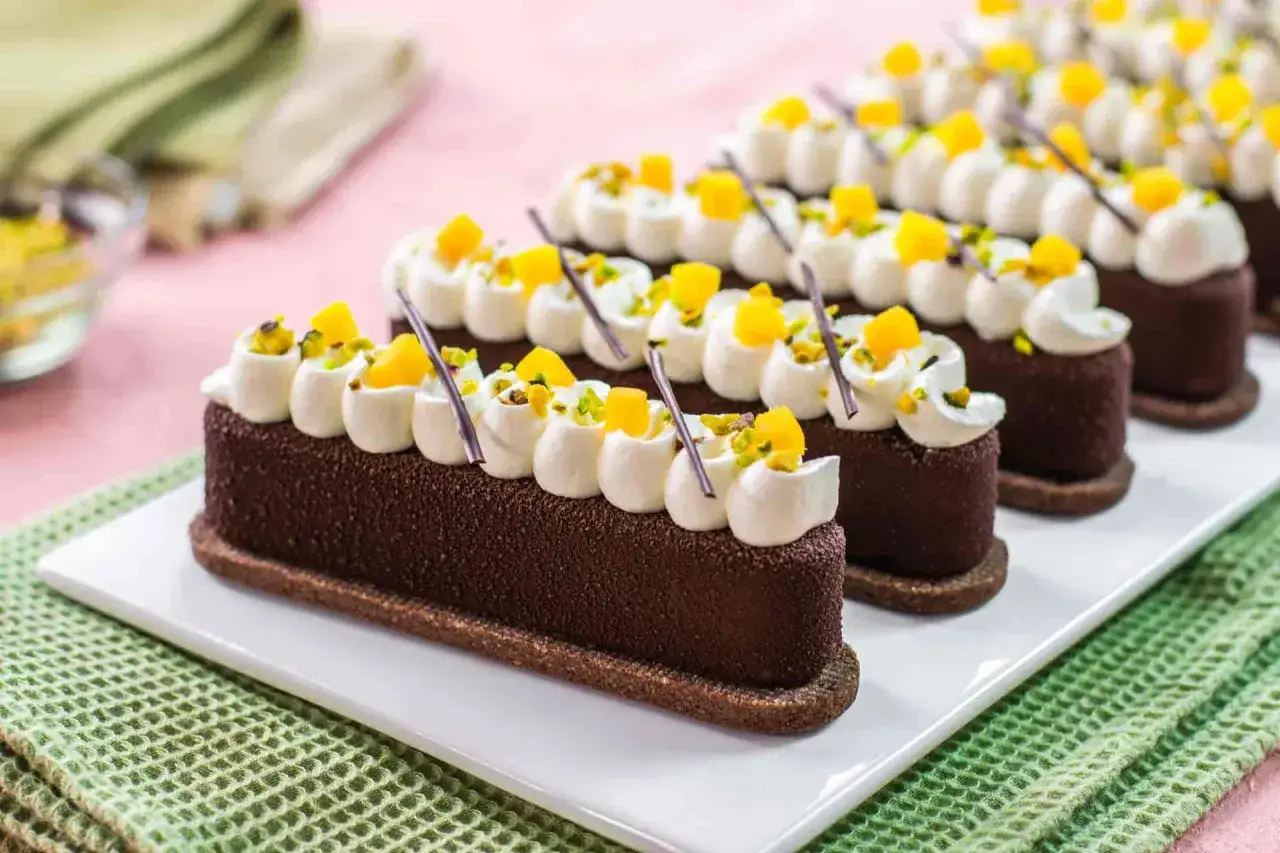 Dessert monoporzione ristorante moderno