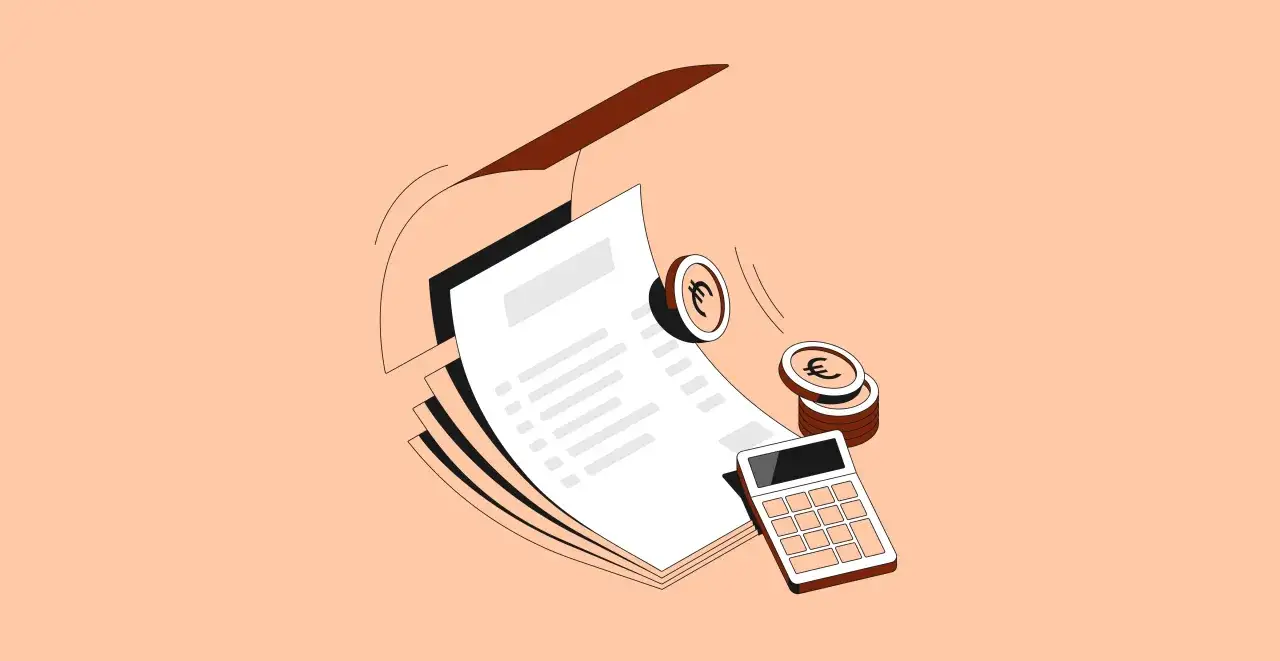 Documentos, monedas de euro y calculadora, elementos clave para la gesti&oacute;n contable con Sage Contaplus.