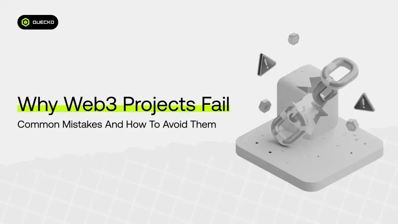 Zerbrochene Kette symbolisiert Misserfolge bei Web3-Projekten, wie sie auch beim **mirror protocol** auftreten k&ouml;nnen.