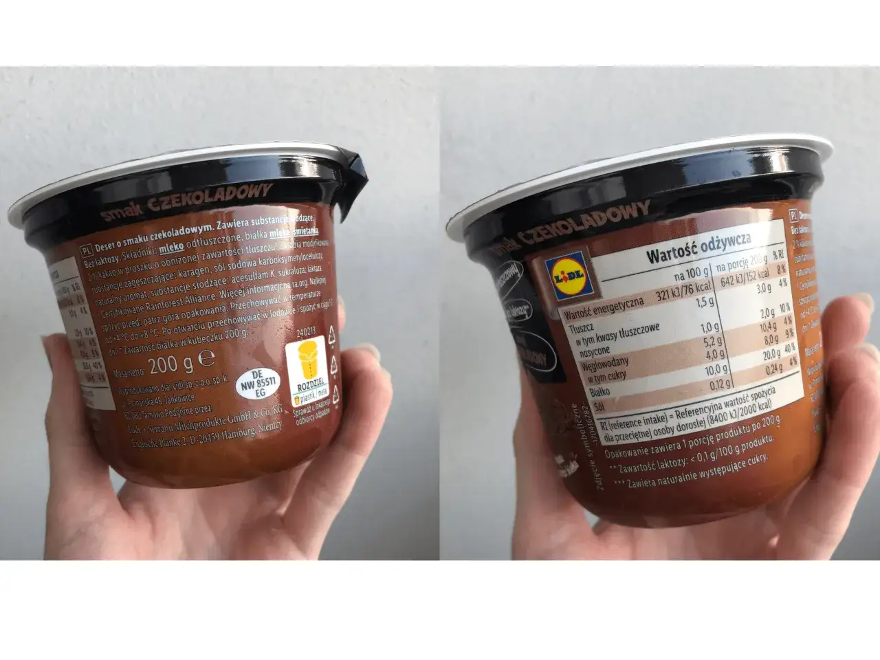 Pudding proteinowy Pilos Lidl skład