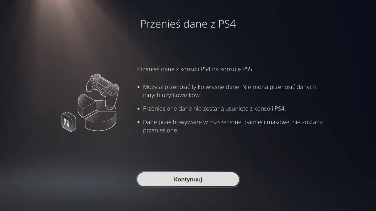 Jak przenieść dane z PS4 na PS5