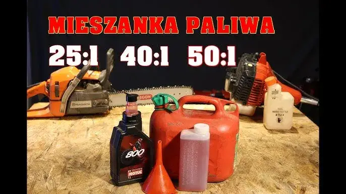 Mieszanie paliwa z olejem do piły spalinowej