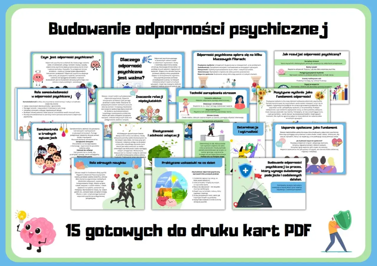 Budowanie odporności psychicznej to proces. Wzmocnij swoją rezyliencję poprzez samoświadomość, relacje, zdrowe nawyki i determinację.