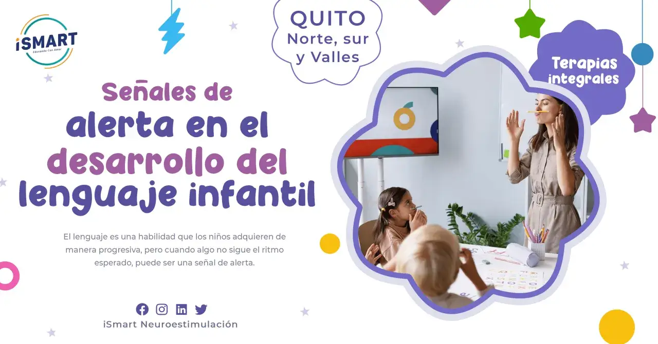 Señales de alerta en el desarrollo del lenguaje infantil. Niños en terapia, con apoyo profesional para superar el retraso en el desarrollo del lenguaje.