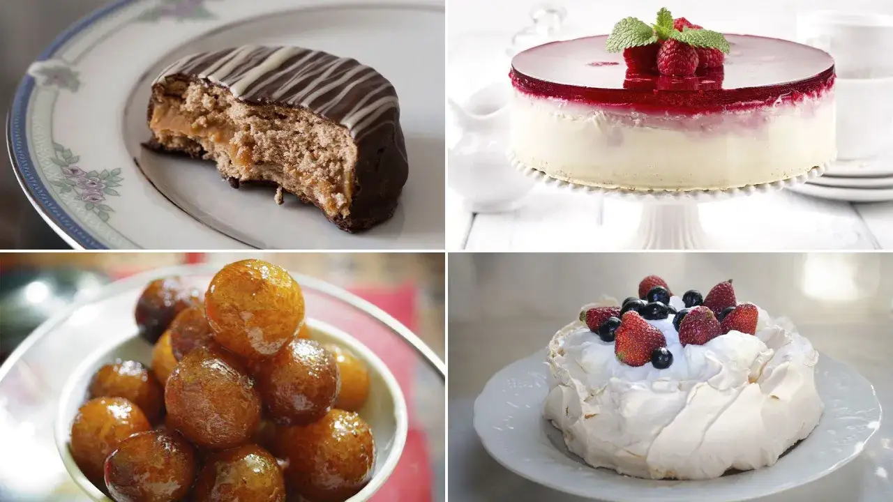 Variedad de postres internacionales
